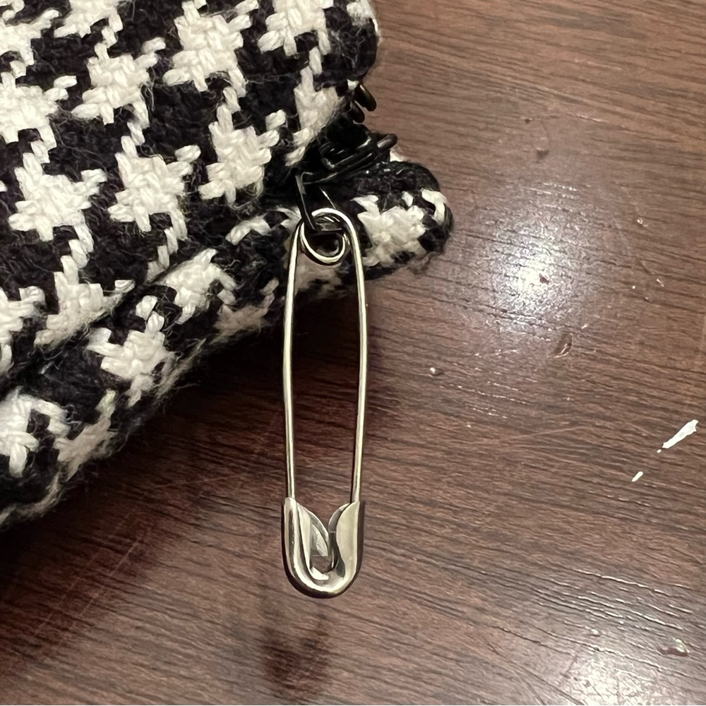 Vesti Black White Houndstooth Pencil Skirt - Picture 10 of 11